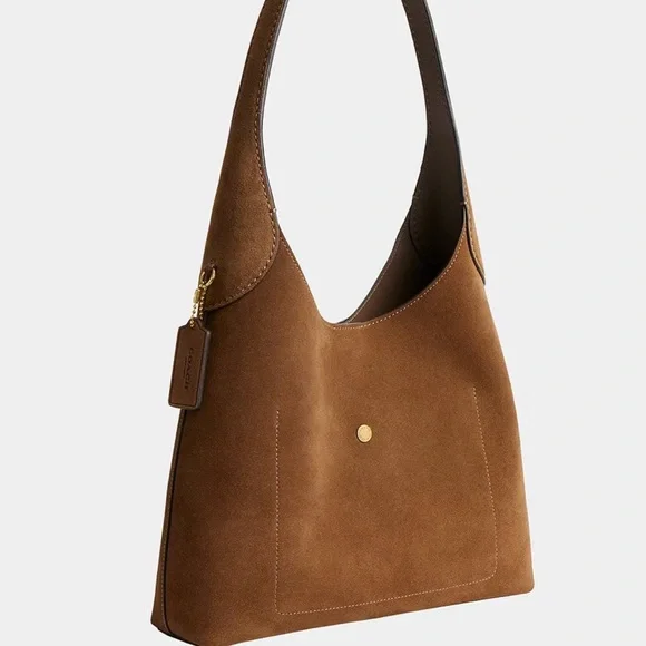 COACH Brooklyn 28 Suede Hobo Bag - Picture 4 of 6